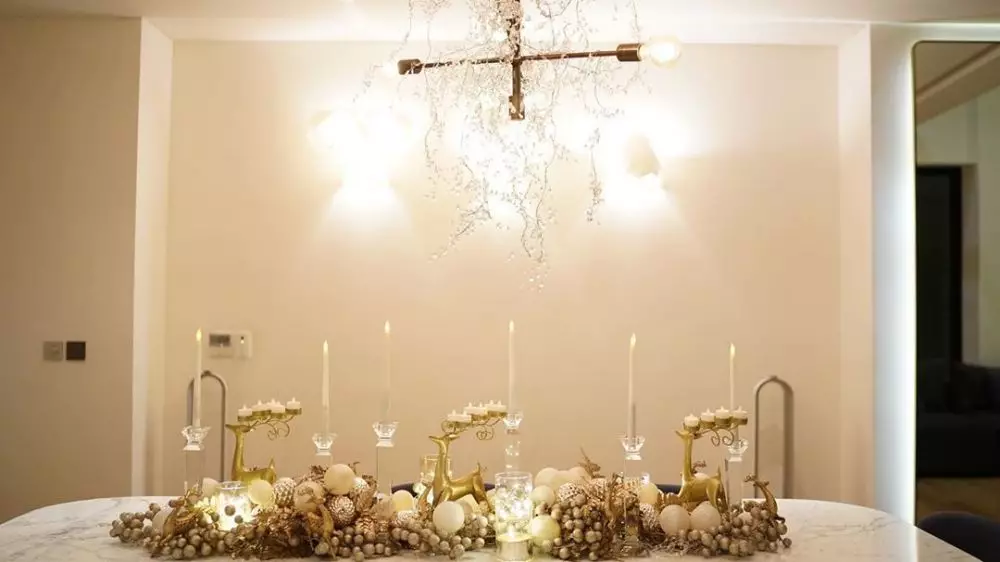 dekorasi Natal rumah Sandra Dewi © Instagram