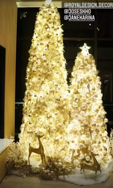 dekorasi Natal rumah Sandra Dewi © Instagram