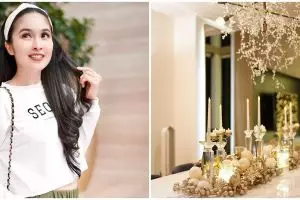 6 Potret dekorasi rumah Sandra Dewi jelang Natal, mewah dan elegan