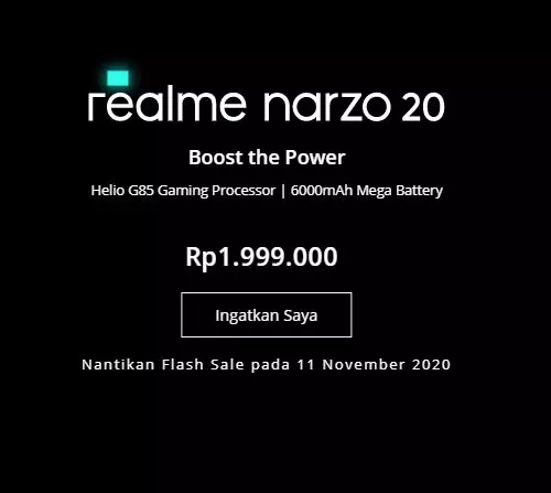 Spesifikasi Realme Narzo 20 © 2020 brilio.net Spesifikasi Realme Narzo 20 © 2020 brilio.net