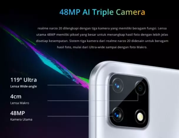 Spesifikasi Realme Narzo 20 © 2020 brilio.net Spesifikasi Realme Narzo 20 © 2020 brilio.net