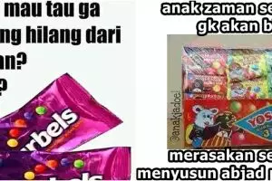 10 Meme jajanan anak 90-an yang sudah punah, bikin senyum nostalgia