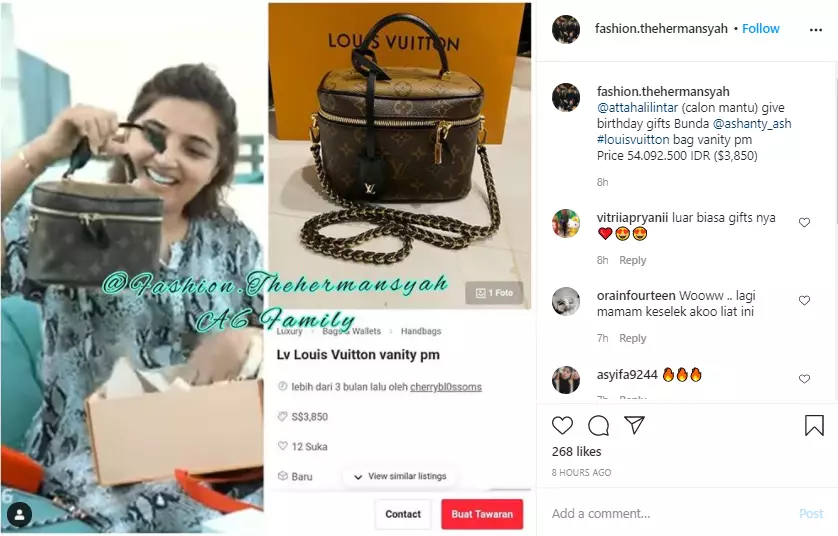 Ashanty dapat kado spesial dari Atta Halilintar Instagram