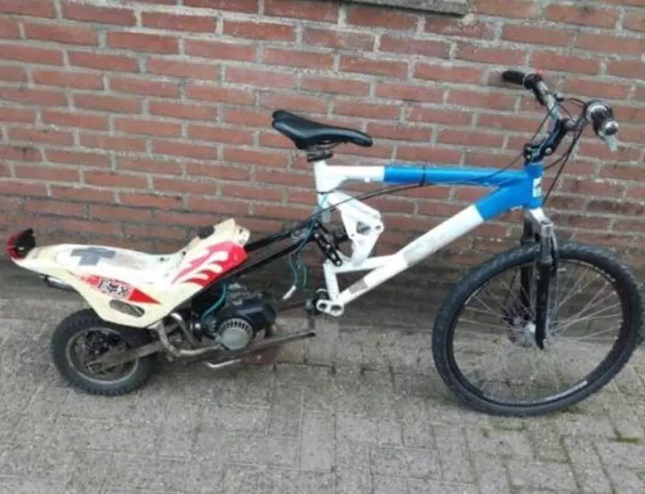 modifikasi sepeda jadi motor © Instagram modifikasi sepeda jadi motor © Instagram