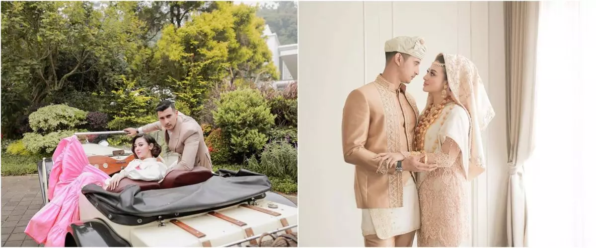 6 Potret prewedding Ali Syakieb dan Margin Wieheerm dengan busana adat