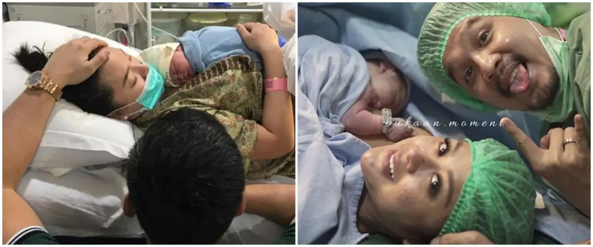 Momen bahagia 6 pedangdut melahirkan anak pertama, penuh perjuangan