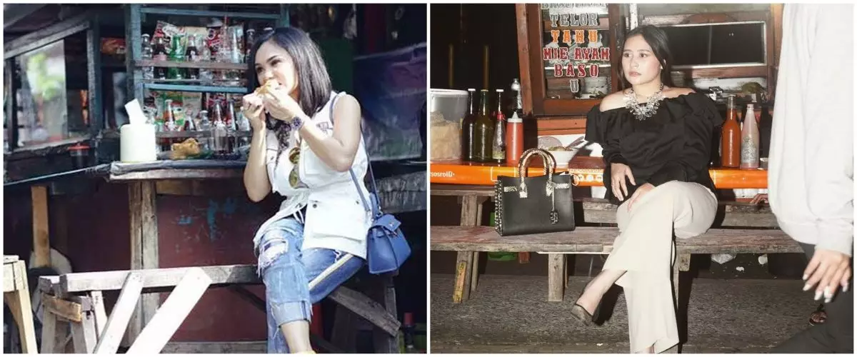 10 Seleb cantik ini nggak segan makan di pinggir jalan, curi perhatian