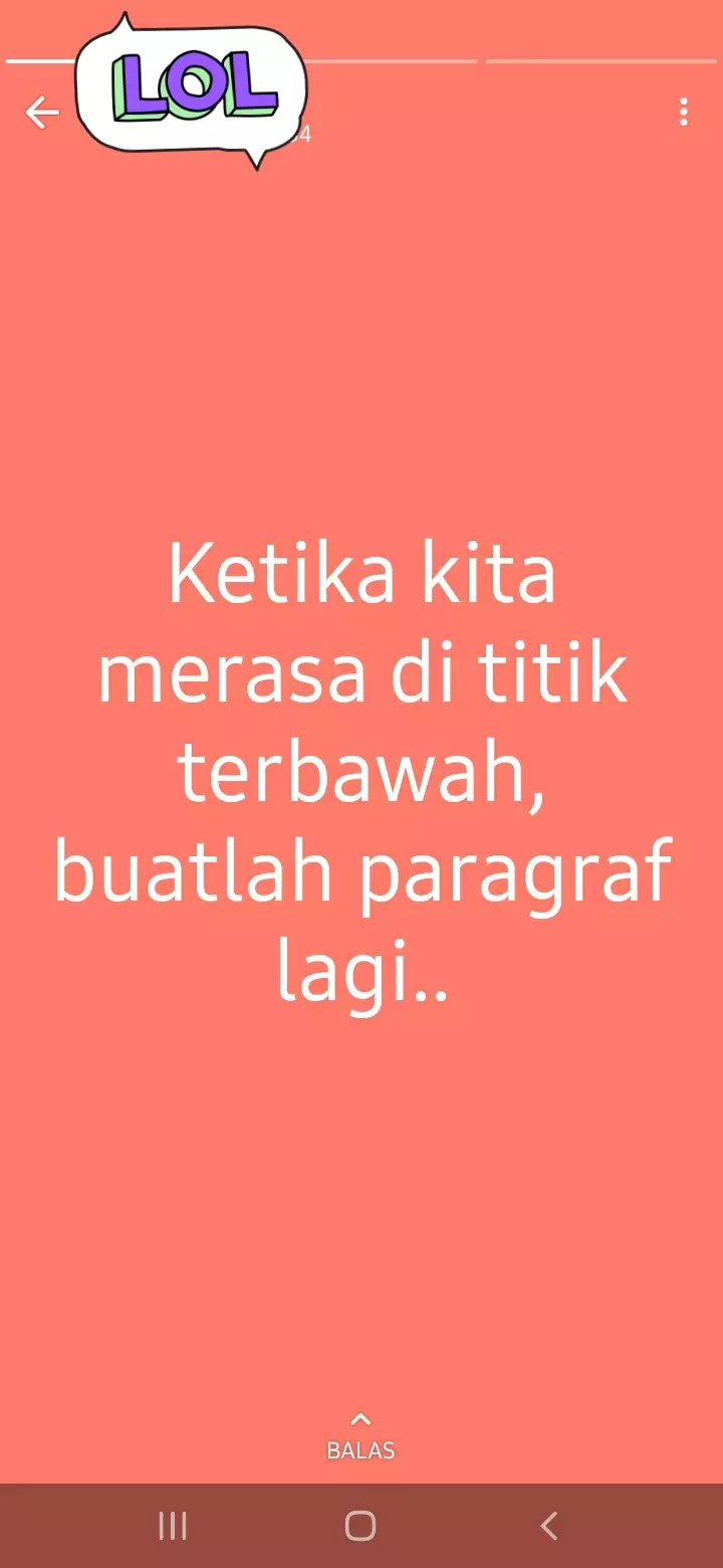 Kata mutiara di status WA © Twitter