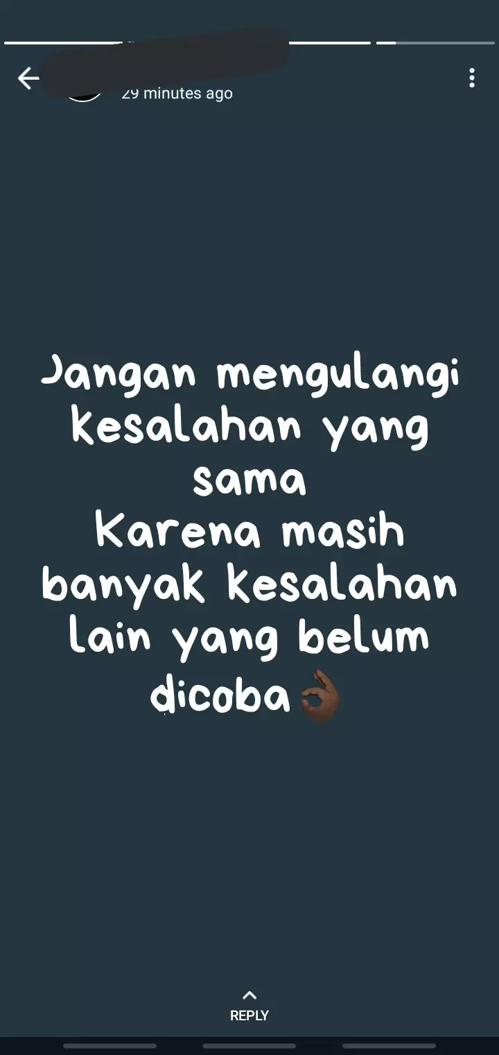 Kata mutiara di status WA © Twitter