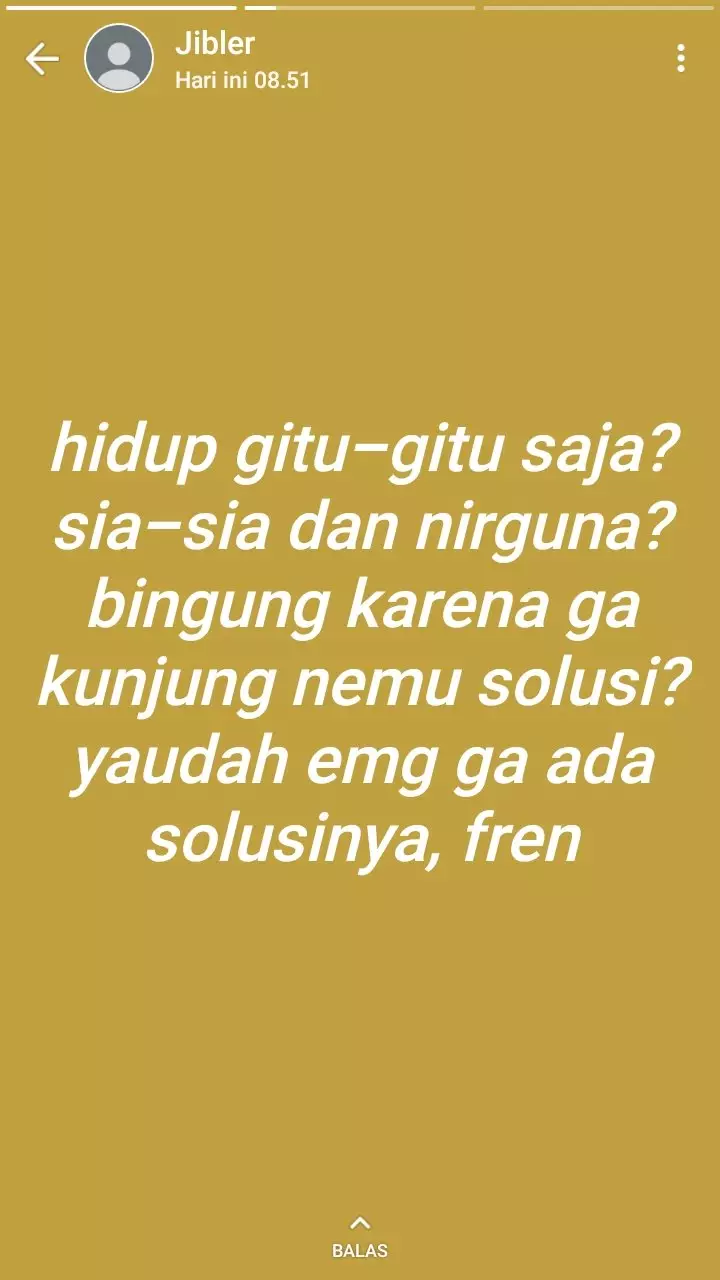 Kata mutiara di status WA © Twitter