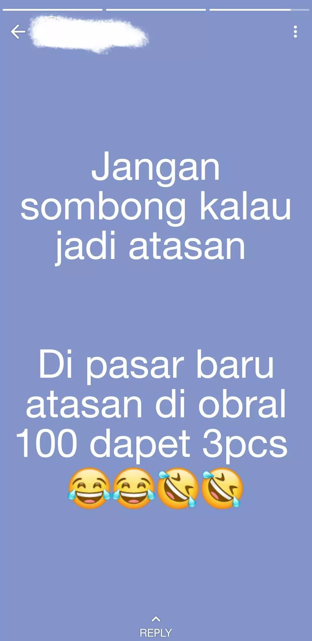 Kata mutiara di status WA © Twitter