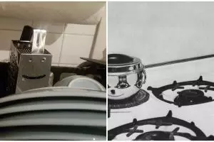 10 Potret alat dapur mirip wajah ini bikin kamu berkedip dua kali
