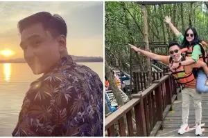 7 Momen liburan Lutfi Agizal dan Nadya Indri, kunjungi cagar budaya