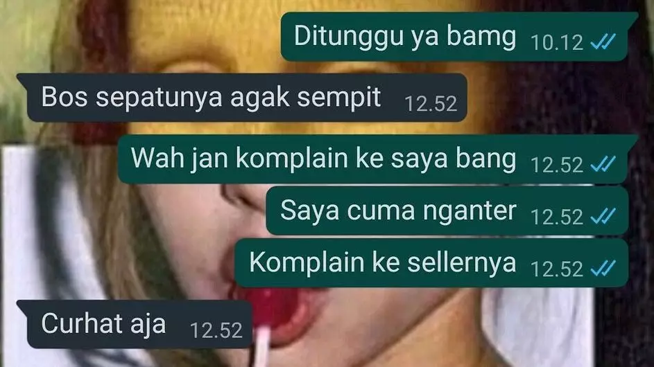 Chat lucu curhat ke sahabat berbagai sumber Chat lucu curhat ke sahabat berbagai sumber