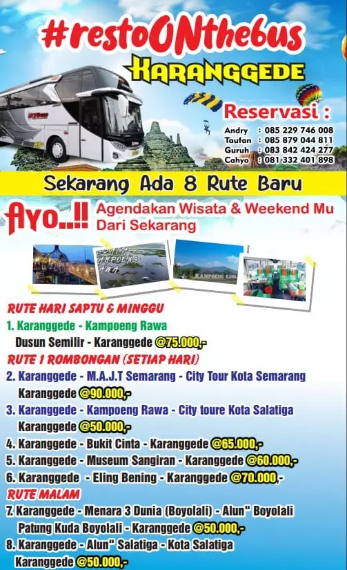 Resto on the bus Karanggede © 2020 brilio.net Facebook