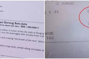 Viral nasi goreng Rp 1 juta per porsi, penampakannya bikin melongo