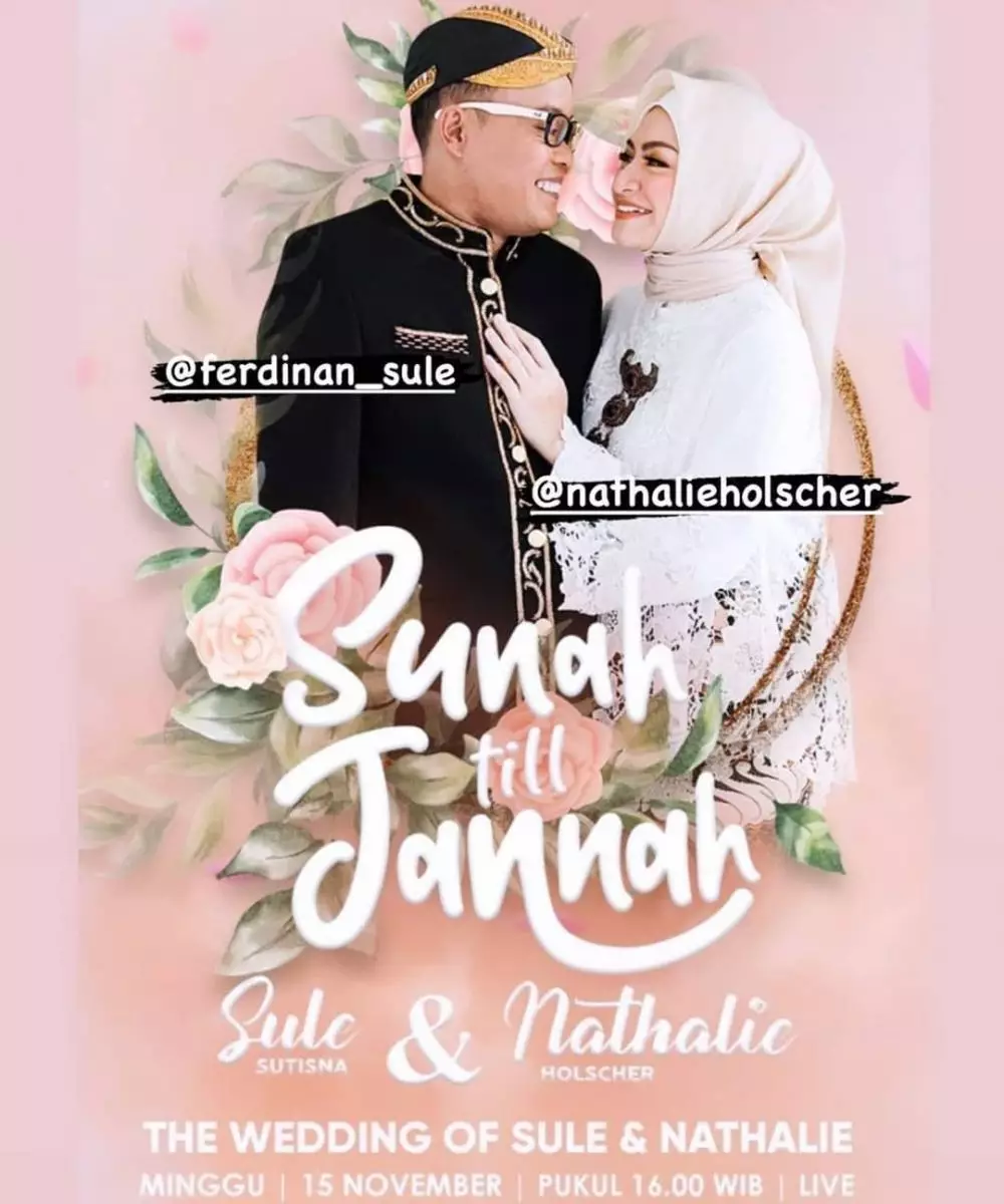 Sule dan Nathalie nikah tv © Instagram Sule dan Nathalie nikah tv © Instagram