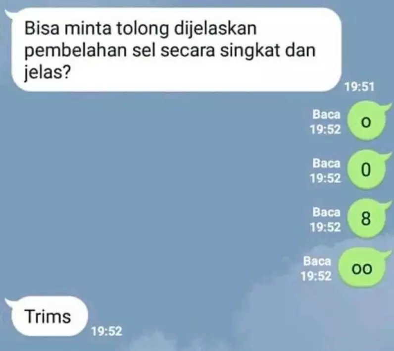 Chat saat teman minta contekan berbagai sumber Chat saat teman minta contekan berbagai sumber