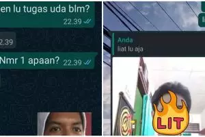 10 Chat lucu saat teman minta contekan ini bikin nyengir kesal