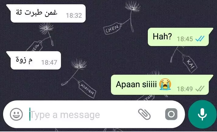 Chat iseng dari orangtua © Twitter