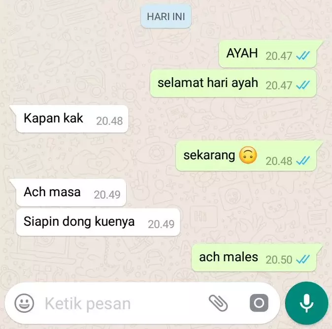 selamat hari ayah © Twitter