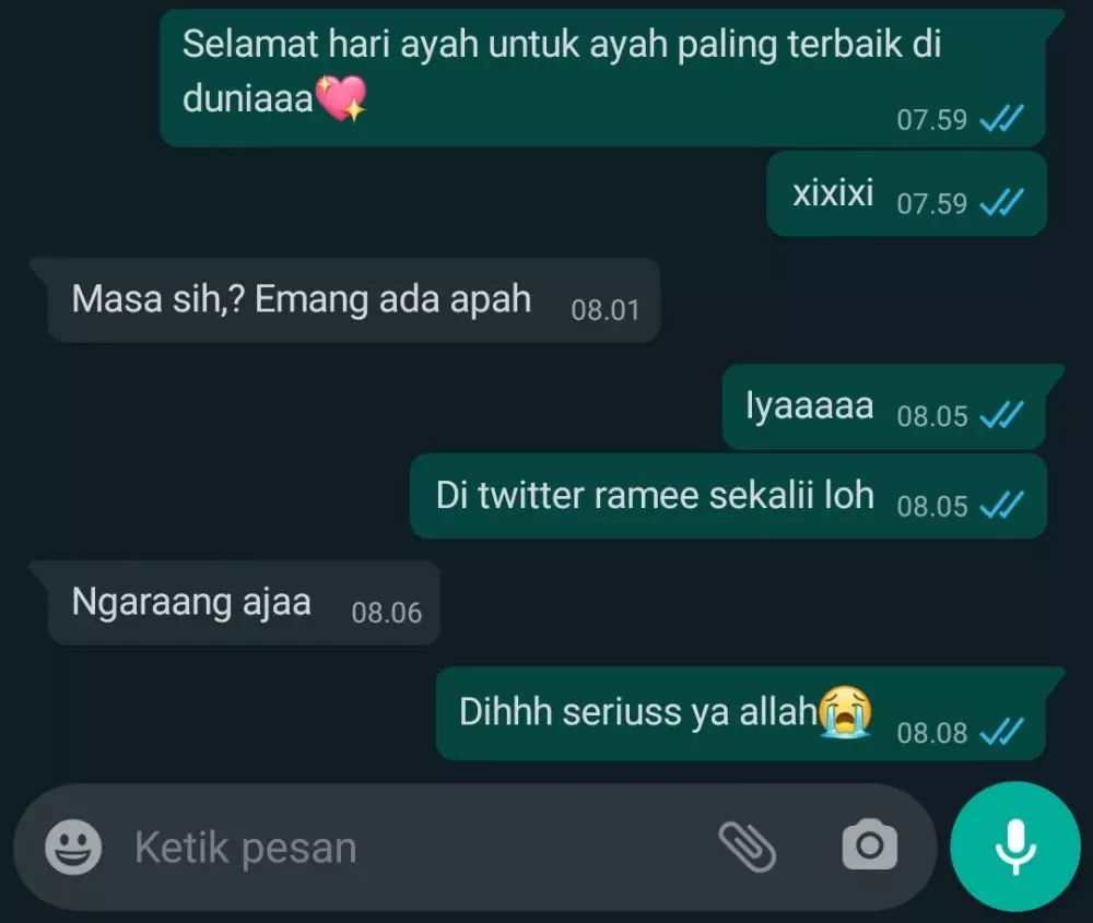 selamat hari ayah © Twitter