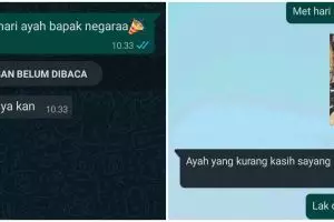 18 Chat lucu selamat Hari Ayah ini bikin anak tepuk jidat