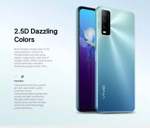 Spesifikasi Vivo Y20S © 2020 brilio.net