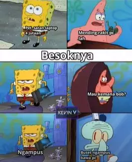 meme mending rakit pc berbagai sumber