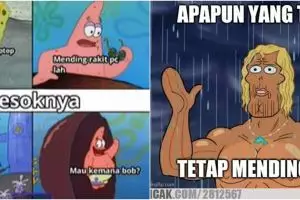 10 Meme lucu 'mending rakit PC' ini nyeleneh pol, bikin gagal paham