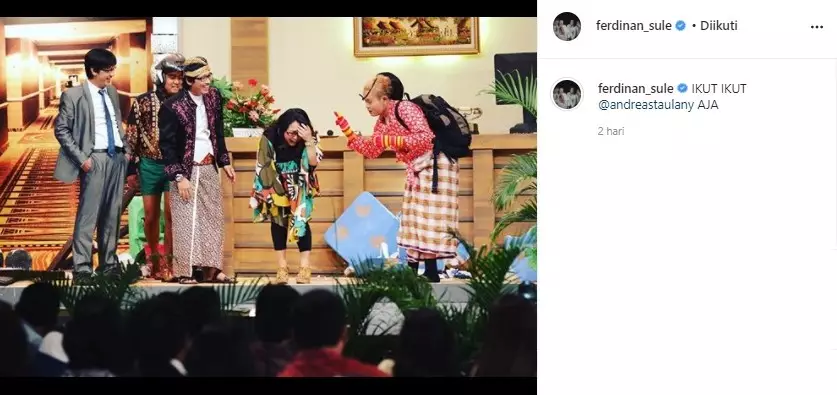 Potret Sule hingga Andre Taulany di OVJ © Instagram Potret Sule hingga Andre Taulany di OVJ © Instagram