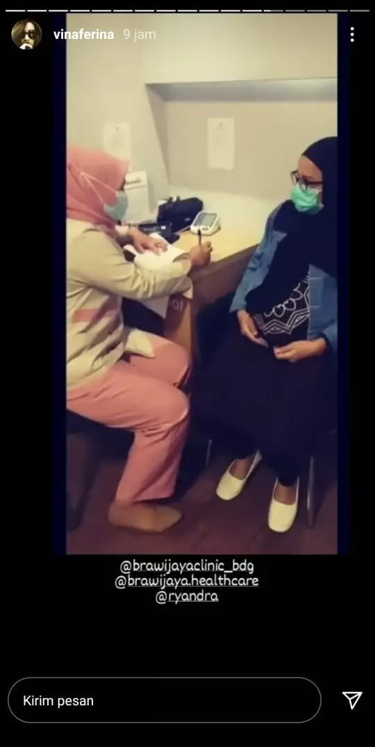 Vina Ferina cek kehamilan © Instagram Vina Ferina cek kehamilan © Instagram