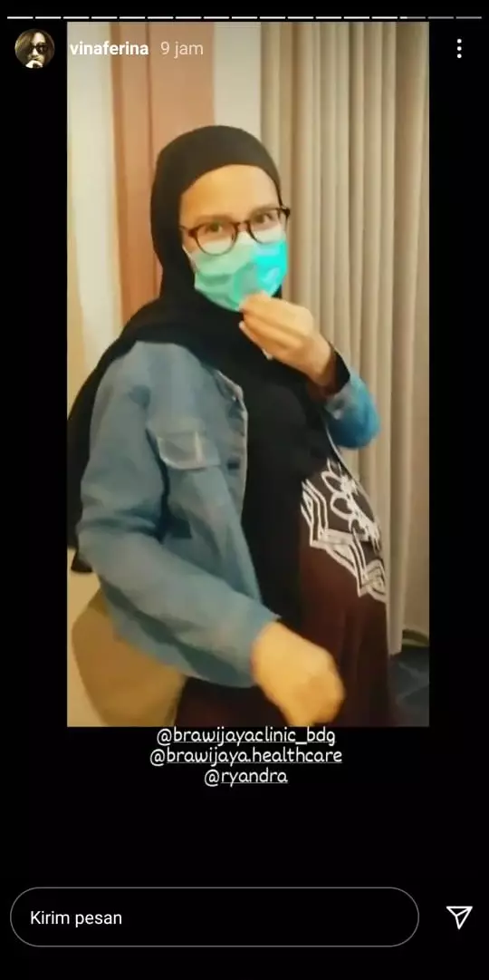Vina Ferina cek kehamilan © Instagram Vina Ferina cek kehamilan © Instagram