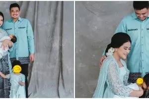 10 Gaya pemotretan keluarga Kahiyang Ayu dalam berbagai tema