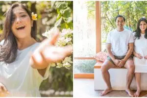 10 Potret maternity kehamilan kedua Caca Tengker, simpel dan elegan