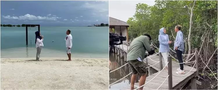 10 Momen Sule dan Nathalie Holscher syuting video klip di Pulau Seribu