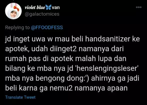 Curhat apes titip beli barang © Twitter