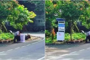 Kisah viral remaja berjualan donat di pinggir jalan hingga ketiduran