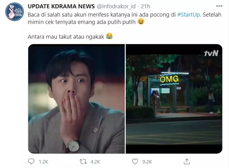 pocong drakor start up © Twitter pocong drakor start up © Twitter