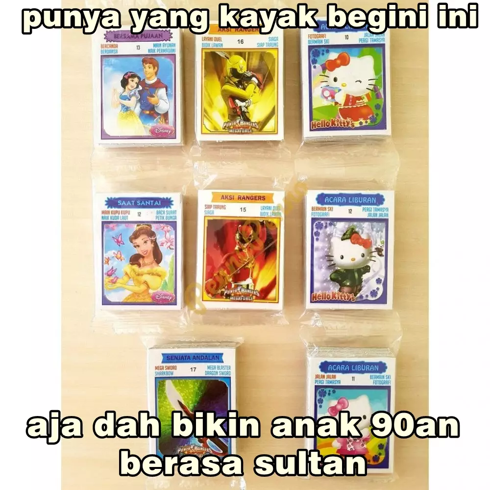 meme harta karun anak 90an Berbagai sumber