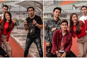 10 Potret kompak Natasha Wilona & The Junas Monkey di balik layar