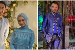 Potret detil gaun pernikahan Valda Alviana calon istri Reza Zakarya