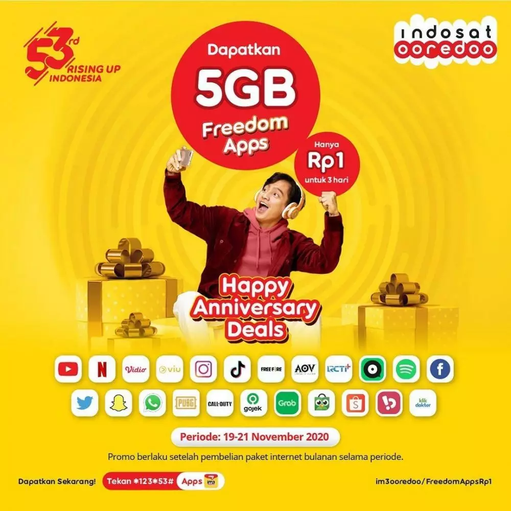 Indosat 53 Tahun © 2020 brilio.net Indosat 53 Tahun © 2020 brilio.net