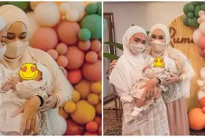 10 Momen akikah baby Rumi putri Dian Pelangi, dekorasinya unik
