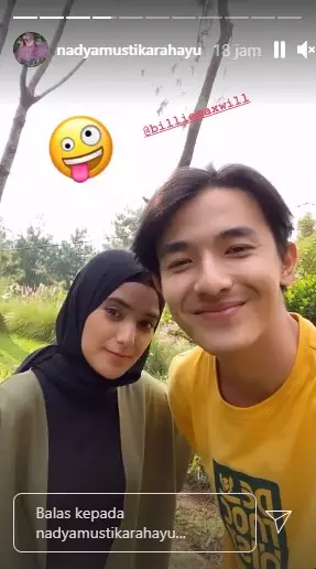 Billie Max Will lawan main Nadya Mustika © Instagram Billie Max Will lawan main Nadya Mustika © Instagram