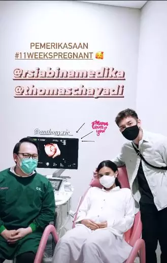 Momen pemeriksaan kandungan Audi Marissa  © Instagram Momen pemeriksaan kandungan Audi Marissa  © Instagram