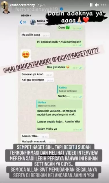 klarifikasi Kalina hubungannya © 2020 brilio.net