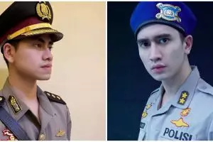 Tampil beda, begini gaya 7 seleb cowok ketika berseragam polisi
