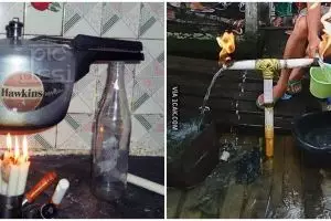 10 Tingkah kocak orang saat panaskan air ini nyeleneh abis