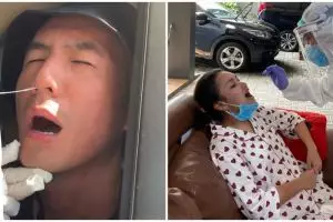 Momen 10 seleb jalani swab test, ekspresi Teuku Wisnu jadi sorotan